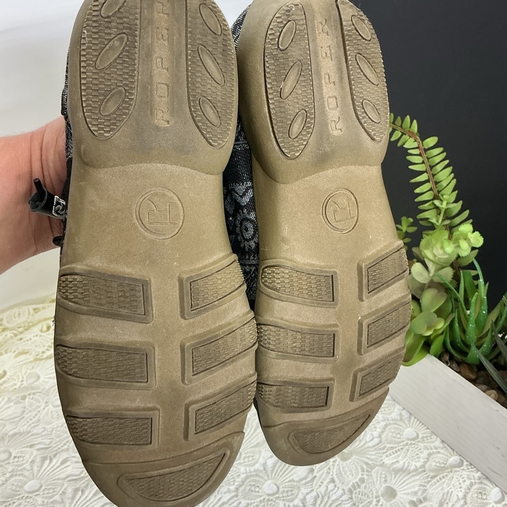 Roper Black and Gray Patterned Sneakers - Picture 6 of 7